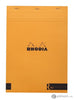 Rhodia Staplebound 8.25 x 11.75 R Premium Notepad in Orange Lined Notebooks Journals