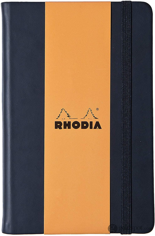 Rhodia Webnotebook in Black - 3.5 x 5.5 Blank Notebooks Journals