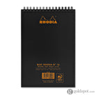 Rhodia Wirebound Paper Notebook in Black - 6 x 8.25 Notebooks Journals