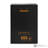 Rhodia Wirebound Paper Notebook in Black - 6 x 8.25 Notebooks Journals