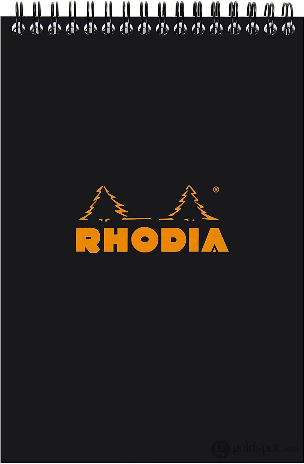 Rhodia Wirebound Paper Notebook in Black - 6 x 8.25 Graph Notebooks Journals