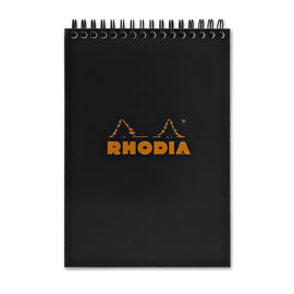 Rhodia Wirebound Paper Notebook in Black - 6 x 8.25