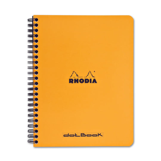 Rhodia Wirebound Paper Notebook in Orange - 6 x 8.25