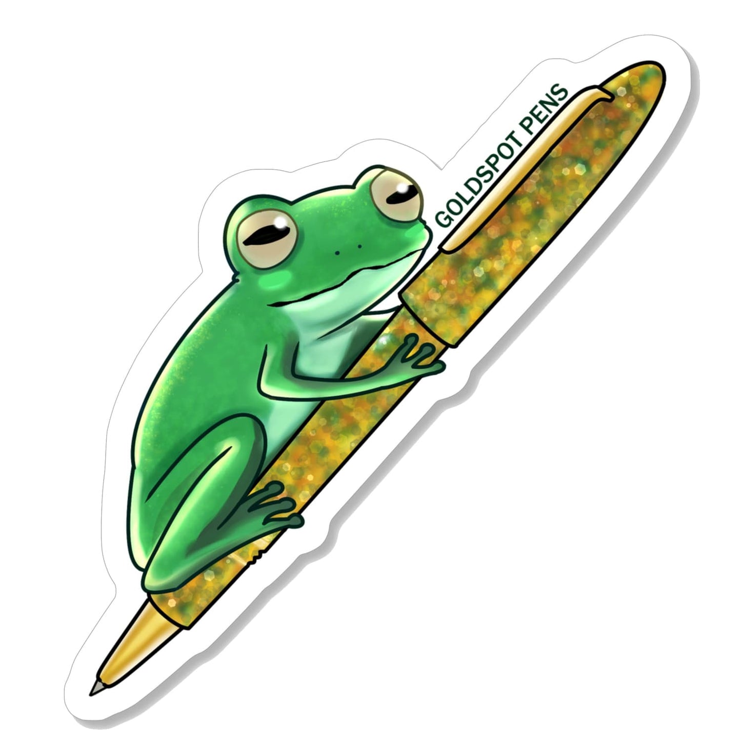 Ribbiting Rollerball Pen Sticker Stickers