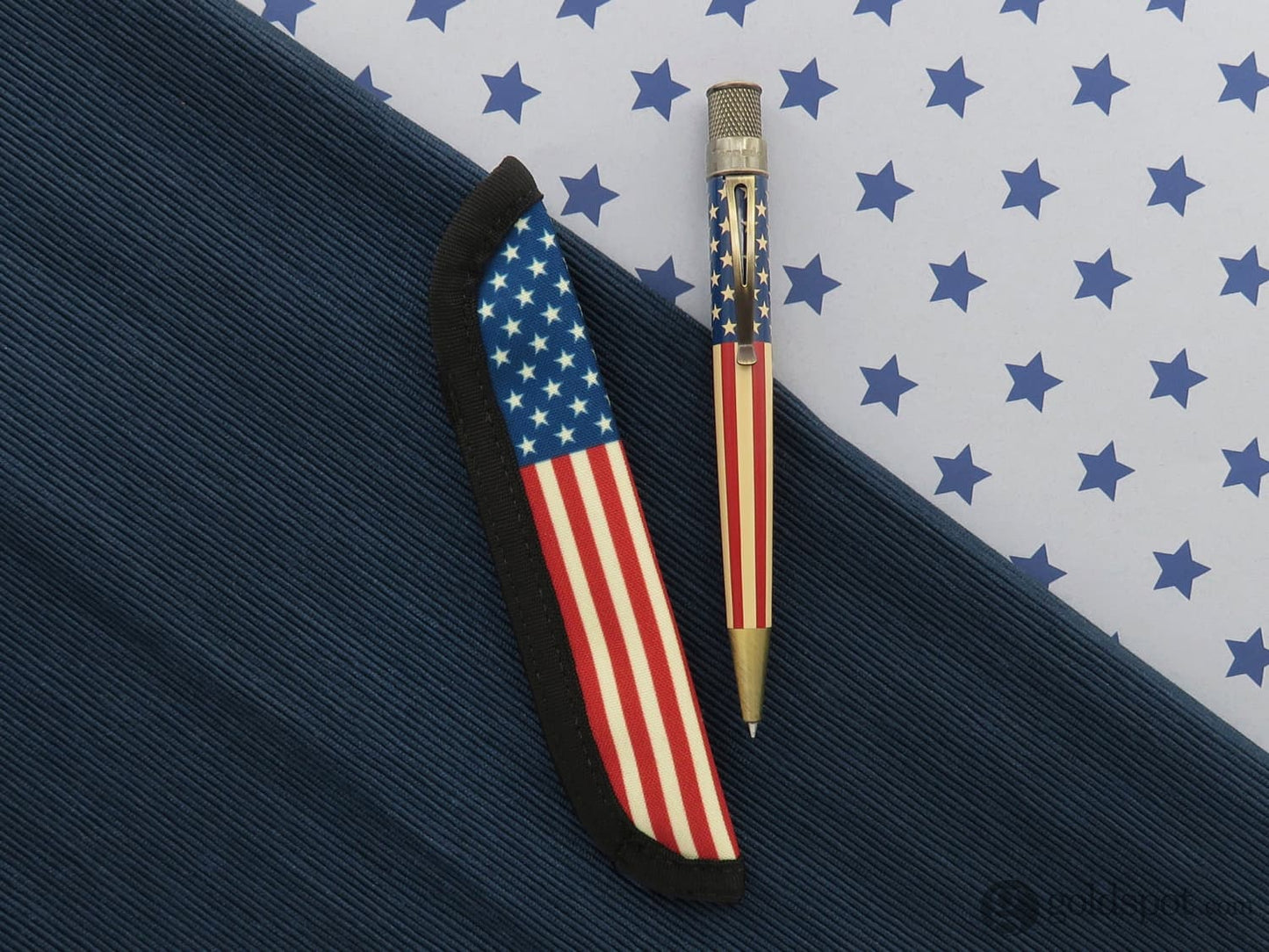 Rickshaw Bagworks Solo Pen Sleeve in Retro 51 Tribute 250 Flag Pen Cases