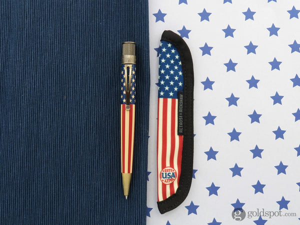 Rickshaw Bagworks Solo Pen Sleeve in Retro 51 Tribute 250 Flag Pen Cases
