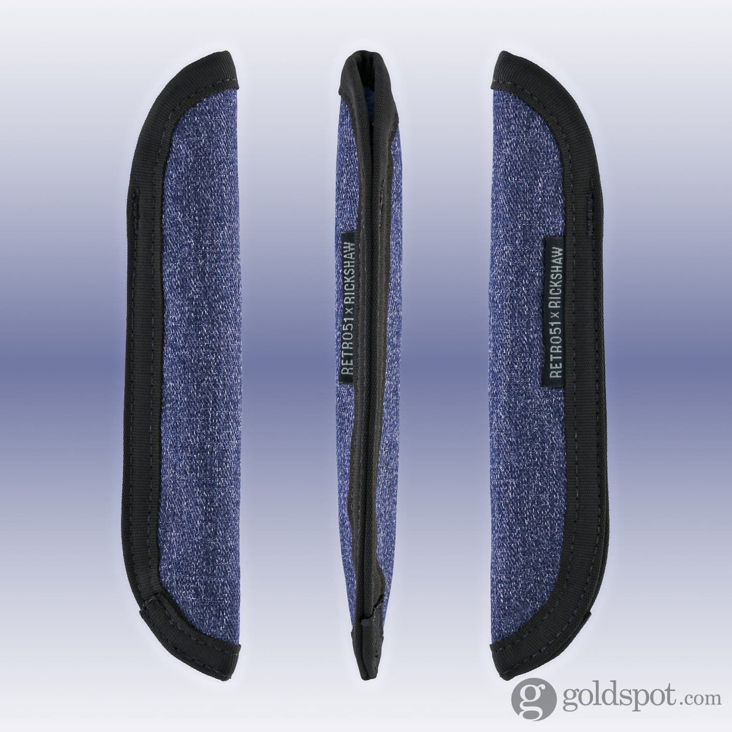 Rickshaw Bagworks Solo Pen Sleeve Retro 51 Denim Blue Pen Cases