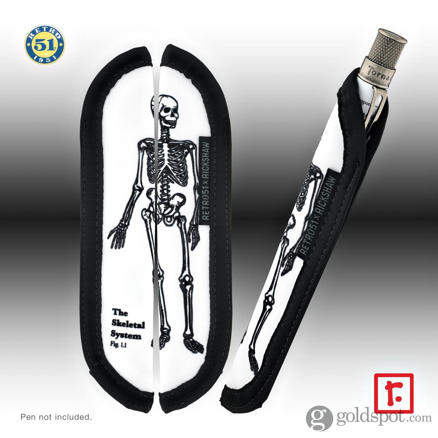 Rickshaw Bagworks Solo Pen Sleeve Retro 51 Dr. Gray Pen Case