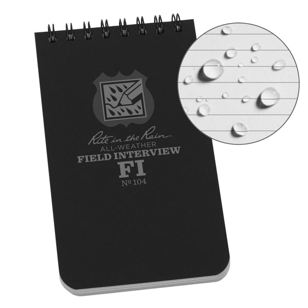 Rite In The Rain Weatherproof Field Interview Notebook 3’’ x 5’’ Notepads