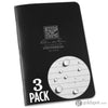 Rite In The Rain Weatherproof Stapled Notebook - FIELD FLEX - UNIVERSAL - BLACK - 3 PACK Notepads