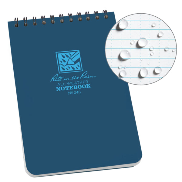 Rite In The Rain Weatherproof Universal Notebook 4’’ x 6’’ - Blue Notepads