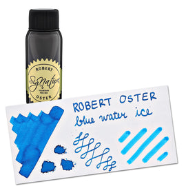 Robert Oster Bottled Ink in Blue Water Ice - 50 mL