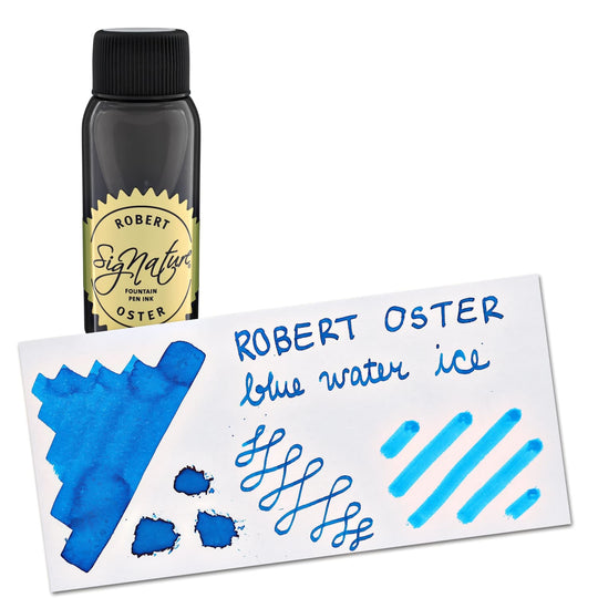 Robert Oster Bottled Ink in Blue Water Ice - 50 mL