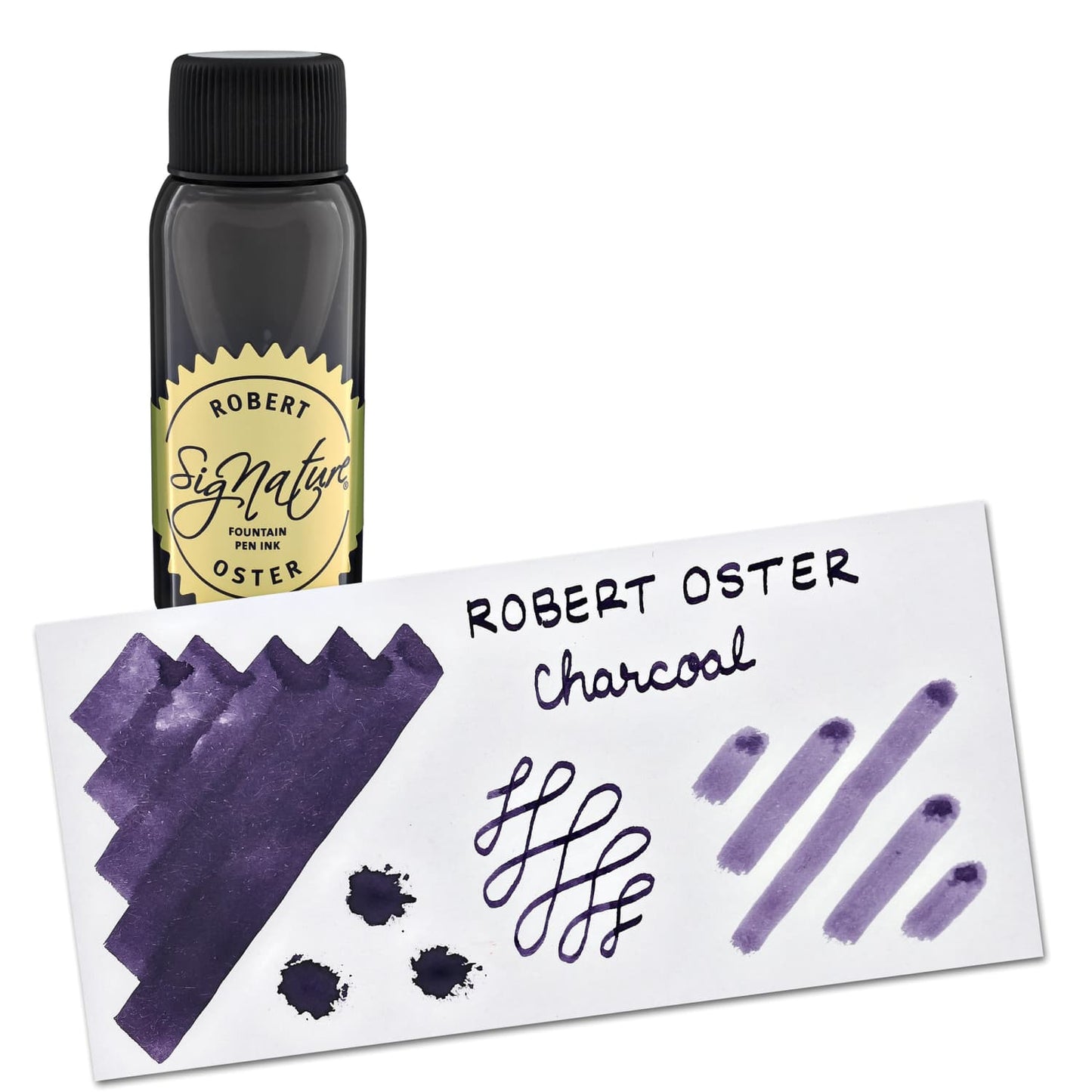 Robert Oster Bottled Ink in Charcoal - 50 mL Bottled Ink