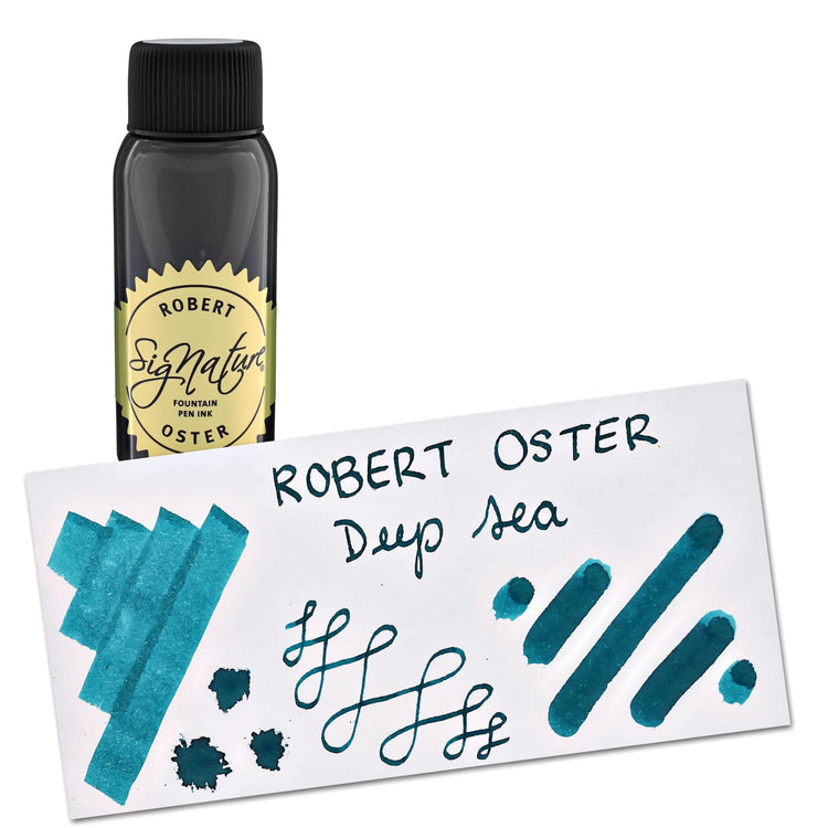 Robert Oster Bottled Ink in Deep Sea Teal - 50 mL Bottled Ink