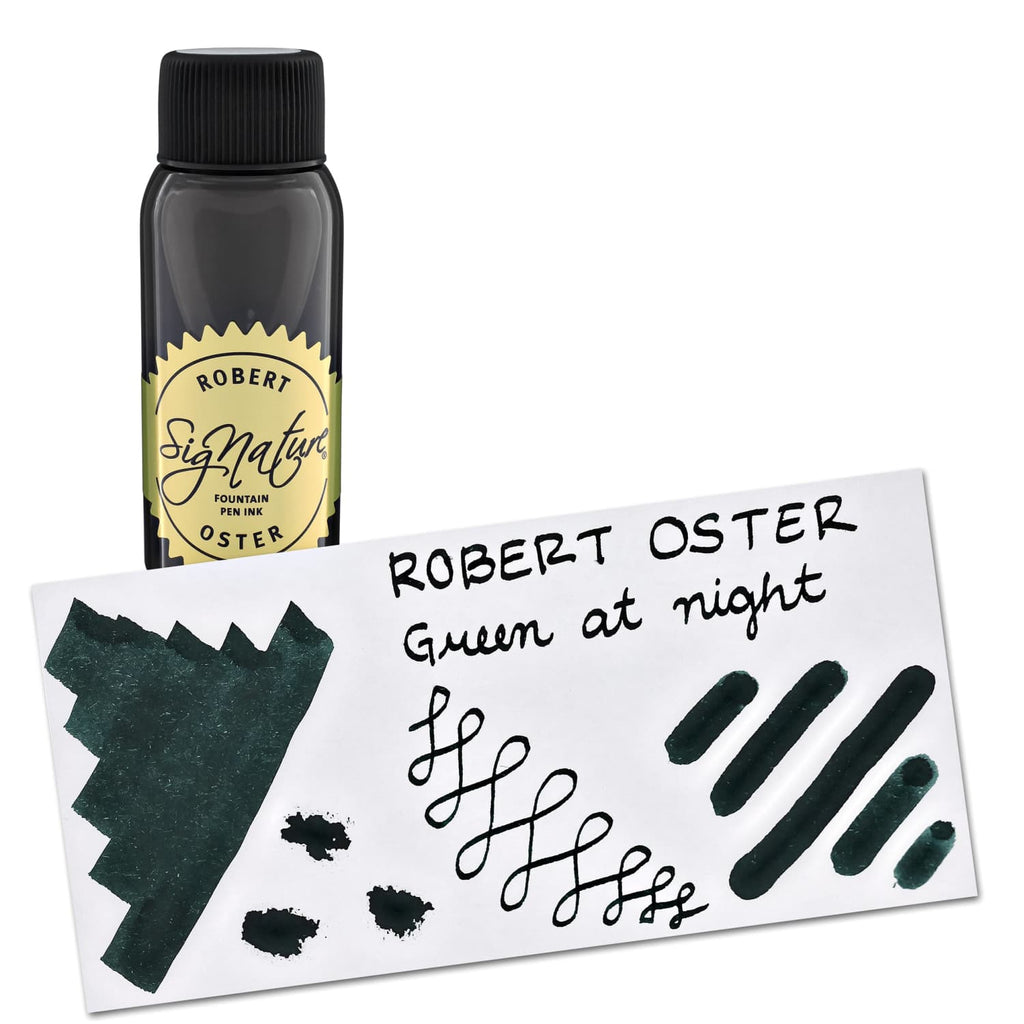 Robert Oster Bottled Ink in Green at Night - 50 mL Bottled Ink