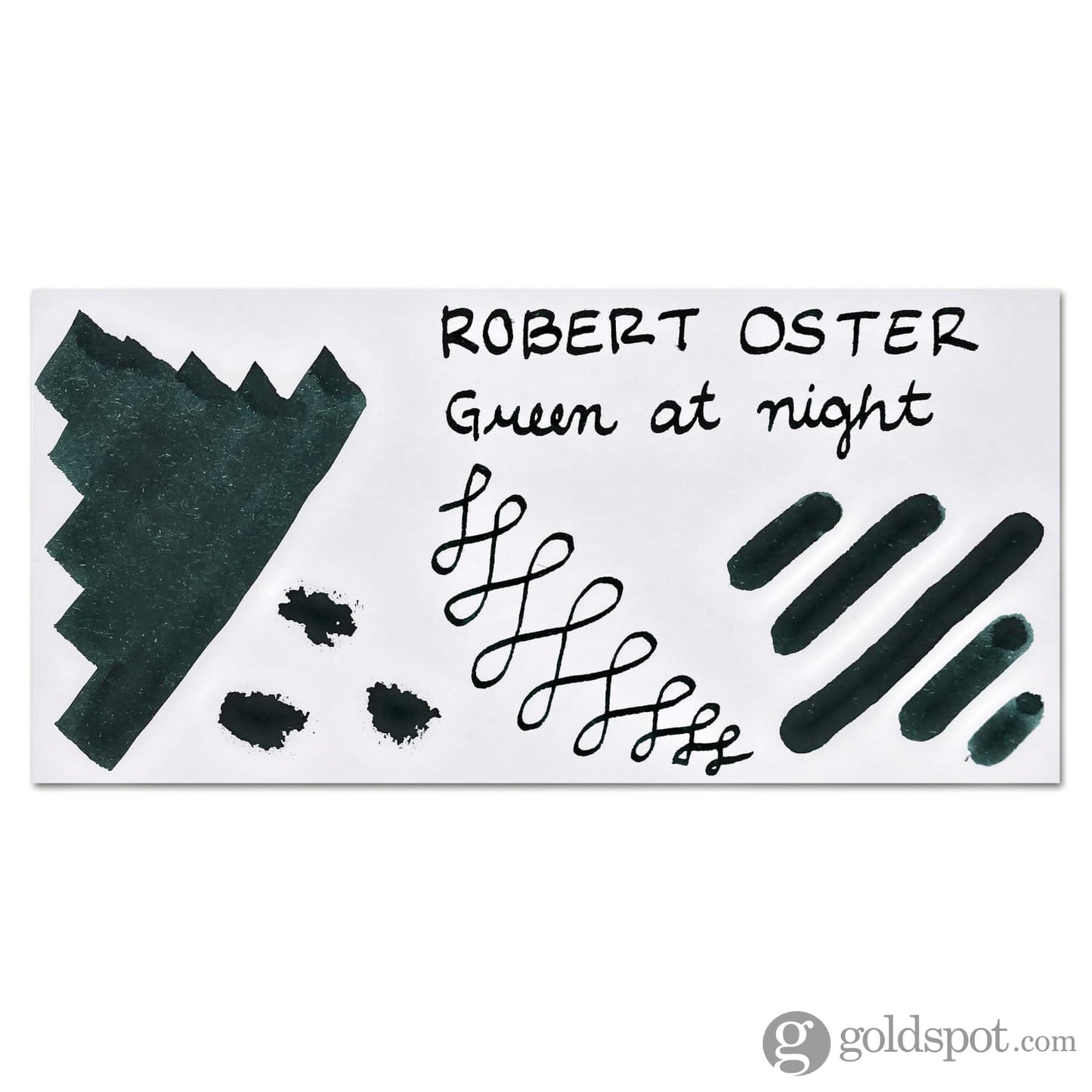 Robert Oster Bottled Ink in Green at Night - 50 mL Bottled Ink