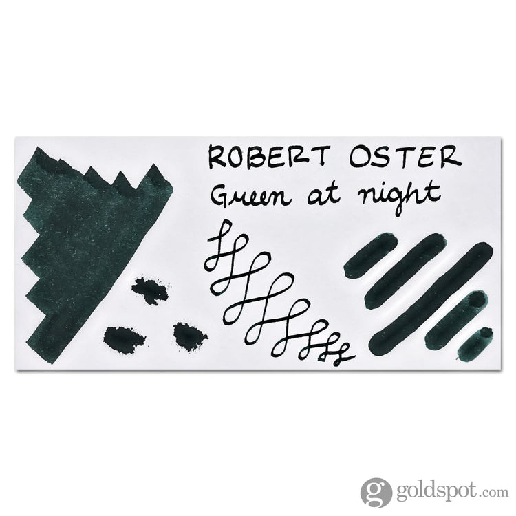 Robert Oster Bottled Ink in Green at Night - 50 mL Bottled Ink