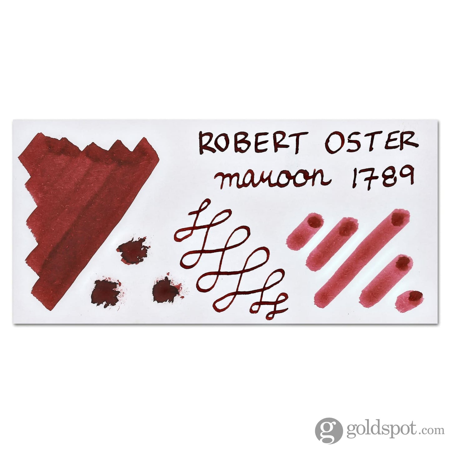 Robert Oster Bottled Ink in Maroon 1789 - 50 mL Bottled Ink