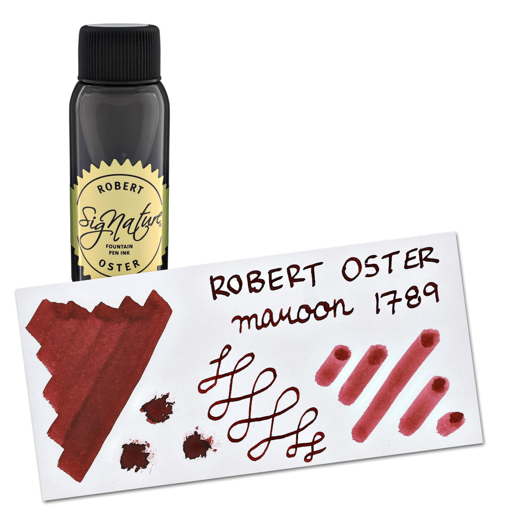 Robert Oster Bottled Ink in Maroon 1789 - 50 mL Bottled Ink