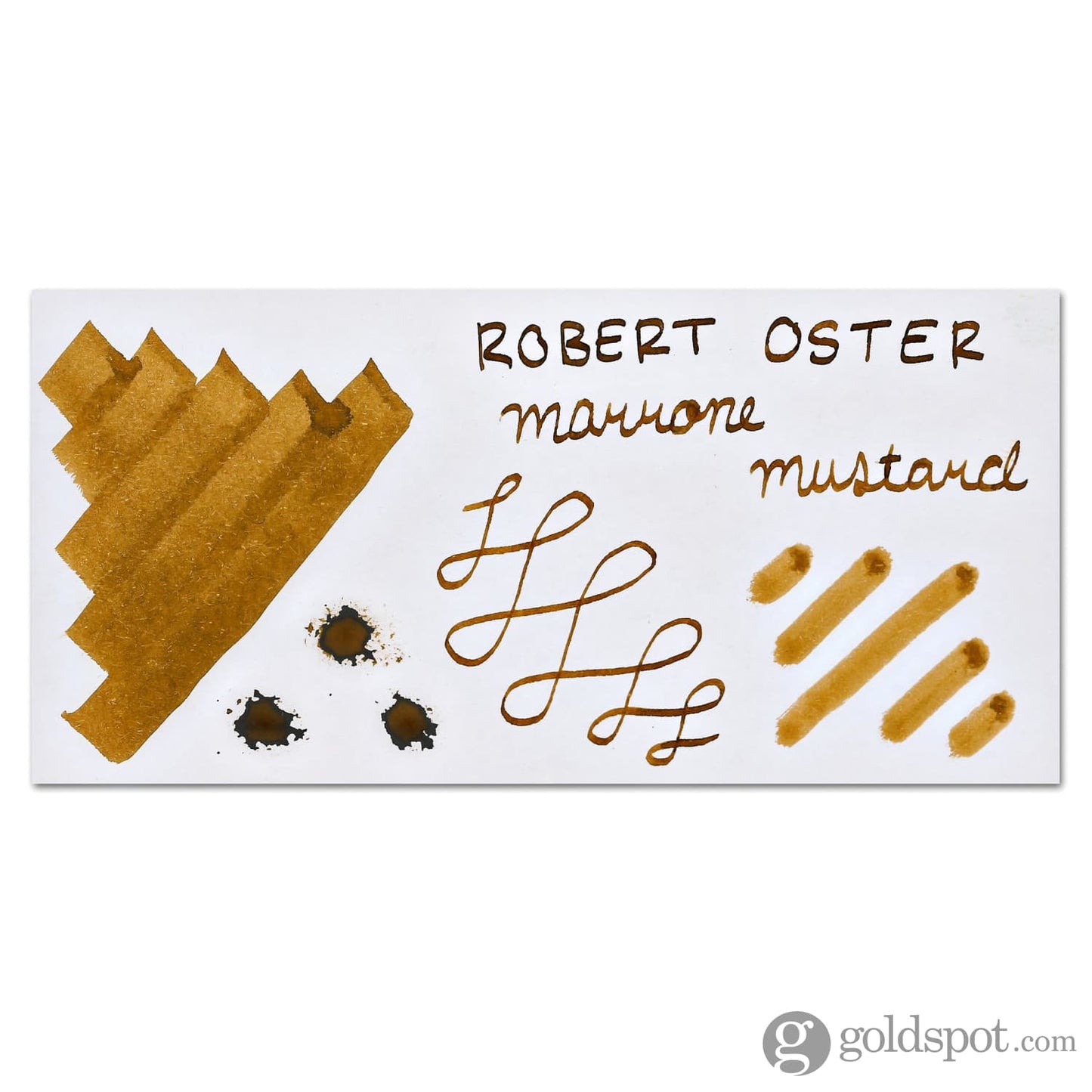 Robert Oster Bottled Ink in Marrone Mustard Brown - 50 mL Bottled Ink
