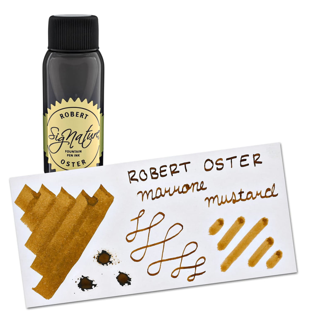 Robert Oster Bottled Ink in Marrone Mustard Brown - 50 mL Bottled Ink