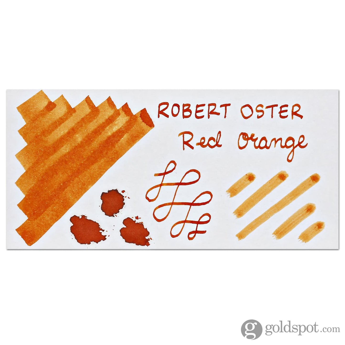 Robert Oster Bottled Ink in Red Orange - 50 mL Bottled Ink