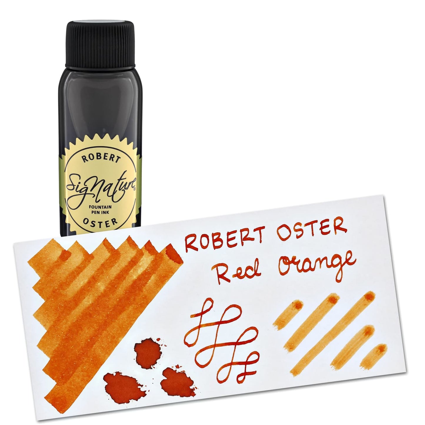 Robert Oster Bottled Ink in Red Orange - 50 mL Bottled Ink