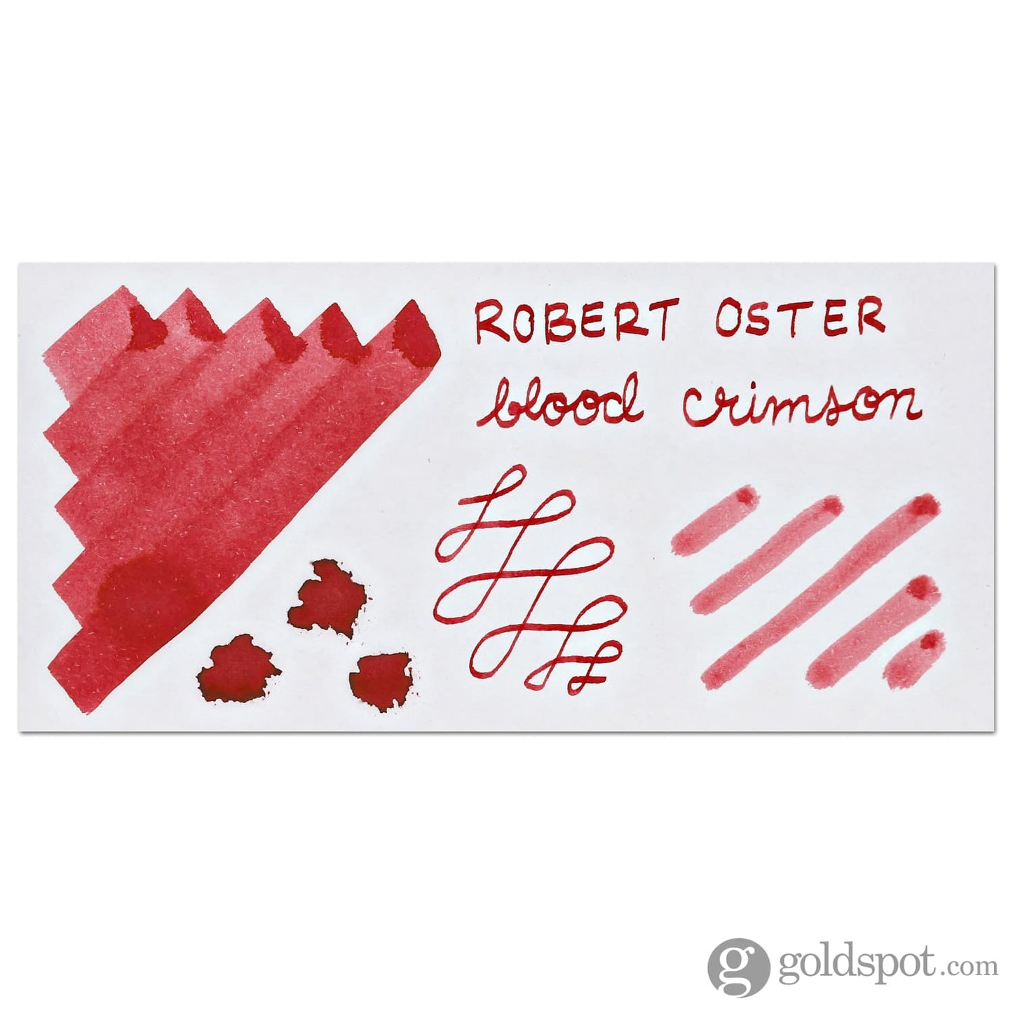Robert Oster Bottled Ink in Rivers of Blood Crimson Red - 50mL Bottled Ink