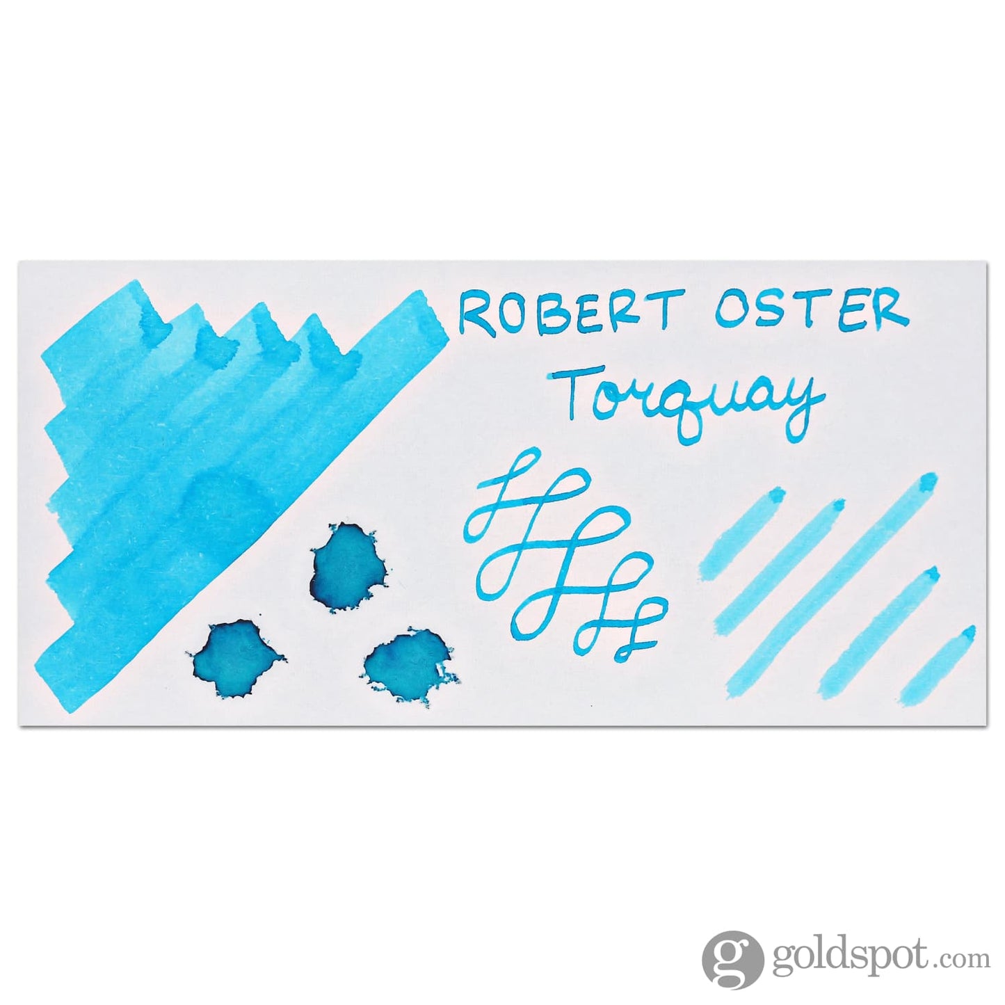 Robert Oster Bottled Ink in Torquay Ocean Blue - 50 mL Bottled Ink