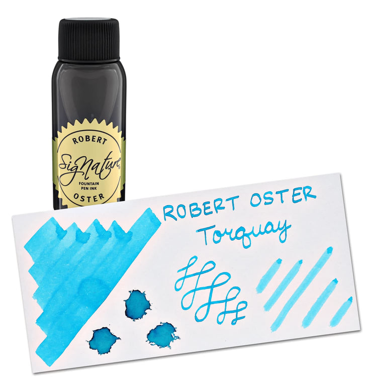 Robert Oster Bottled Ink in Torquay Ocean Blue - 50 mL Bottled Ink