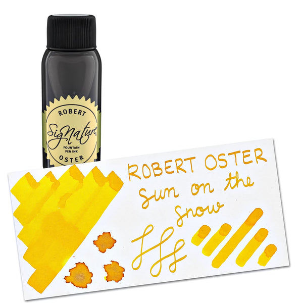 Robert Oster Holiday Shake ’N’ Shimmy Bottled Ink in Sun on the Snow - 50mL Bottled Ink