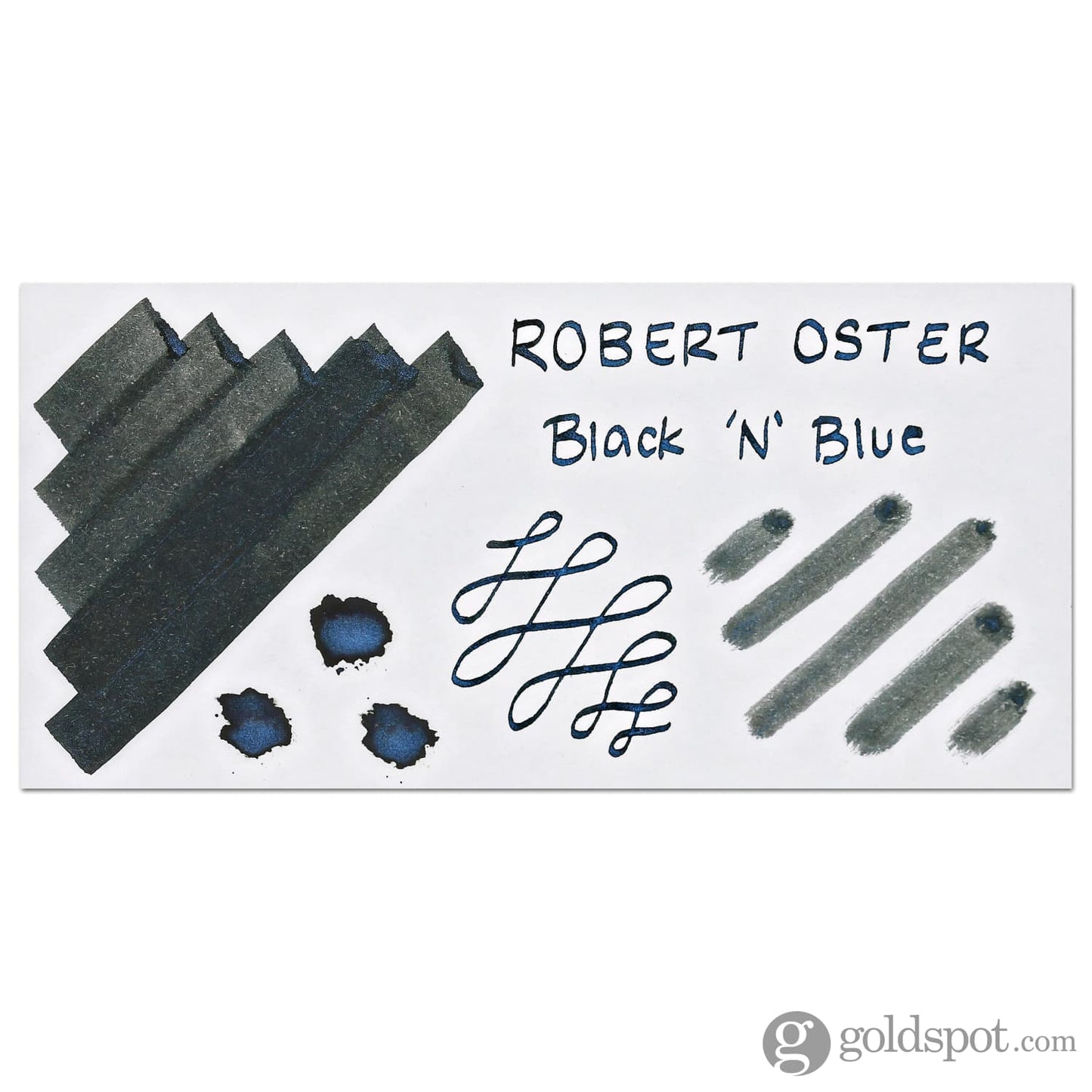 Robert Oster Shake ‘N’ Shimmy Bottled Ink in Black’NBlue - 50 mL Bottled Ink