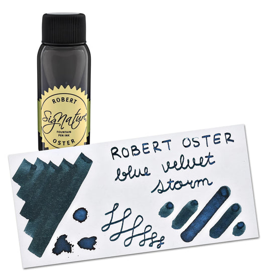 Robert Oster Shake ‘N’ Shimmy Bottled Ink in Blue Velvet Storm - 50 mL