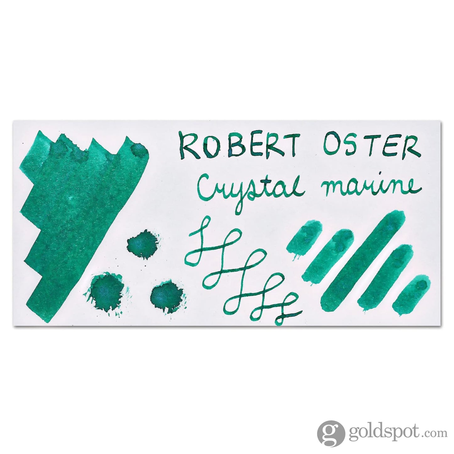 Robert Oster Shake ‘N’ Shimmy Bottled Ink in Crystal Marine - 50mL Bottled Ink