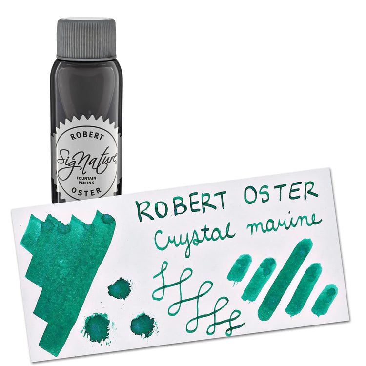 Robert Oster Shake ‘N’ Shimmy Bottled Ink in Crystal Marine - 50mL Bottled Ink