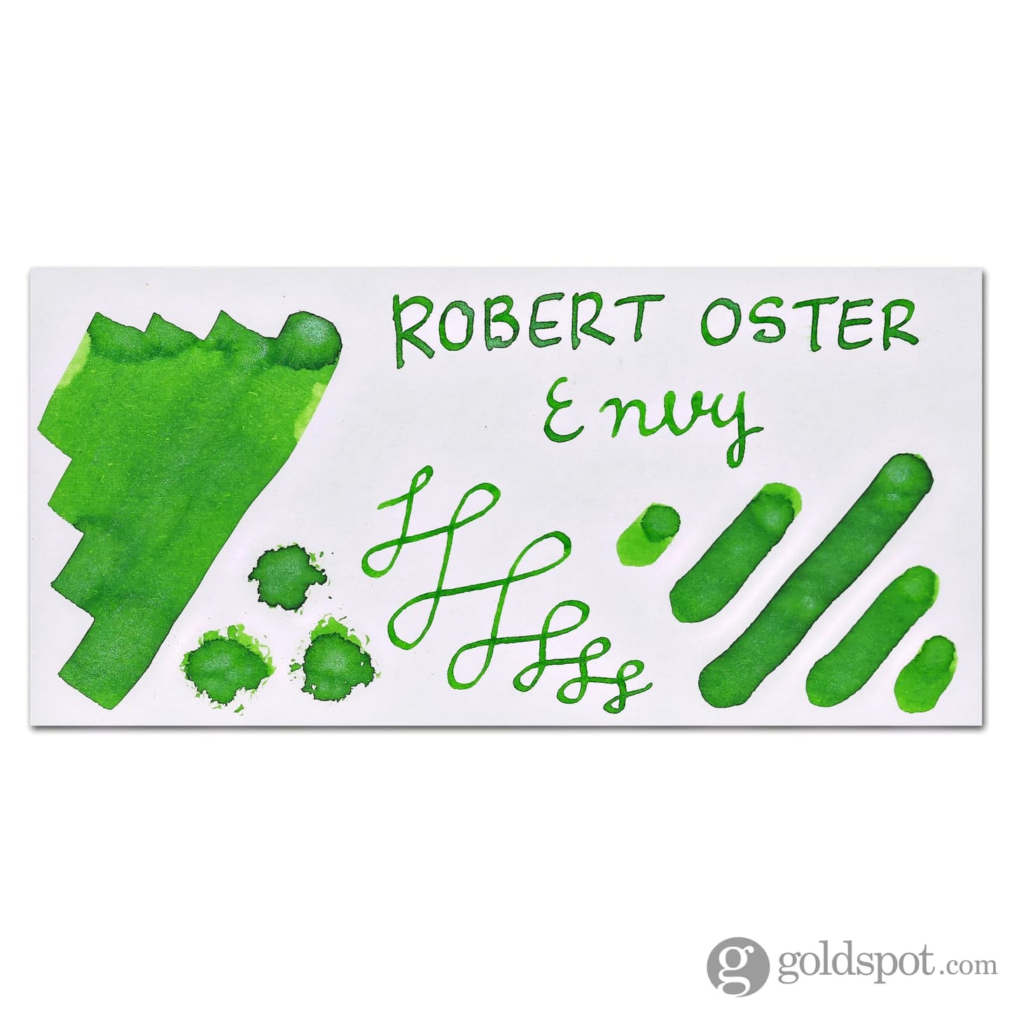 Robert Oster Shake ‘N’ Shimmy Bottled Ink in Envy Green - 50 mL Bottled Ink