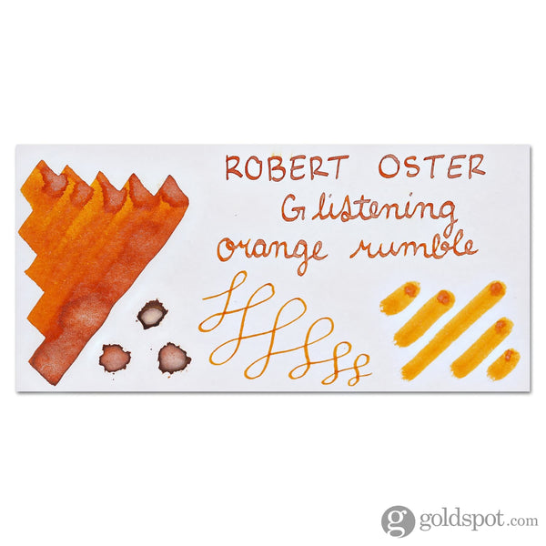 Robert Oster Shake ‘N’ Shimmy Bottled Ink in Glistening Orange Rumble - 50mL Bottled Ink