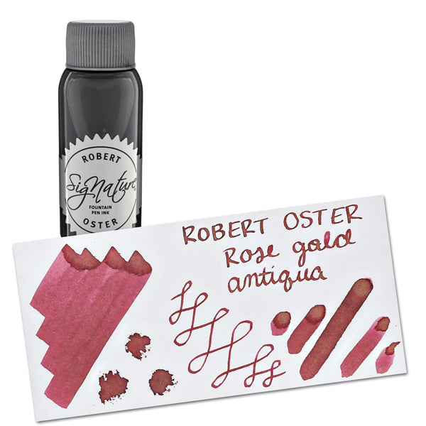 Robert Oster Shake ‘N’ Shimmy Bottled Ink in Rose Gold Antiqua - 50 mL Bottled Ink