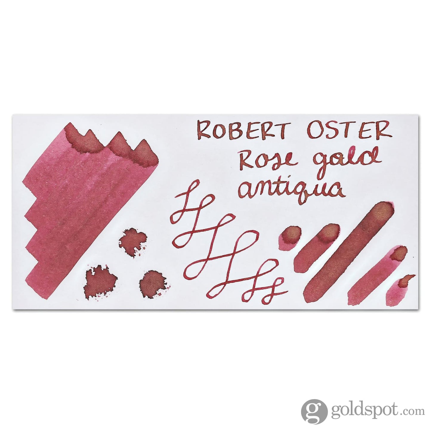 Robert Oster Shake ‘N’ Shimmy Bottled Ink in Rose Gold Antiqua - 50 mL Bottled Ink