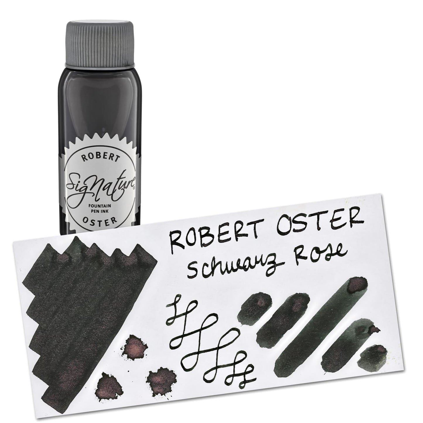 Robert Oster Shake ‘N’ Shimmy Bottled Ink in Schwarz Rose - 50 mL Bottled Ink
