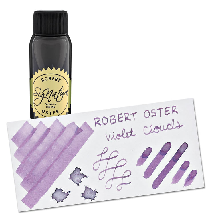 Robert Oster Shake ’N’ Shimmy Bottled Ink in Violet Clouds - 50mL Bottled Ink