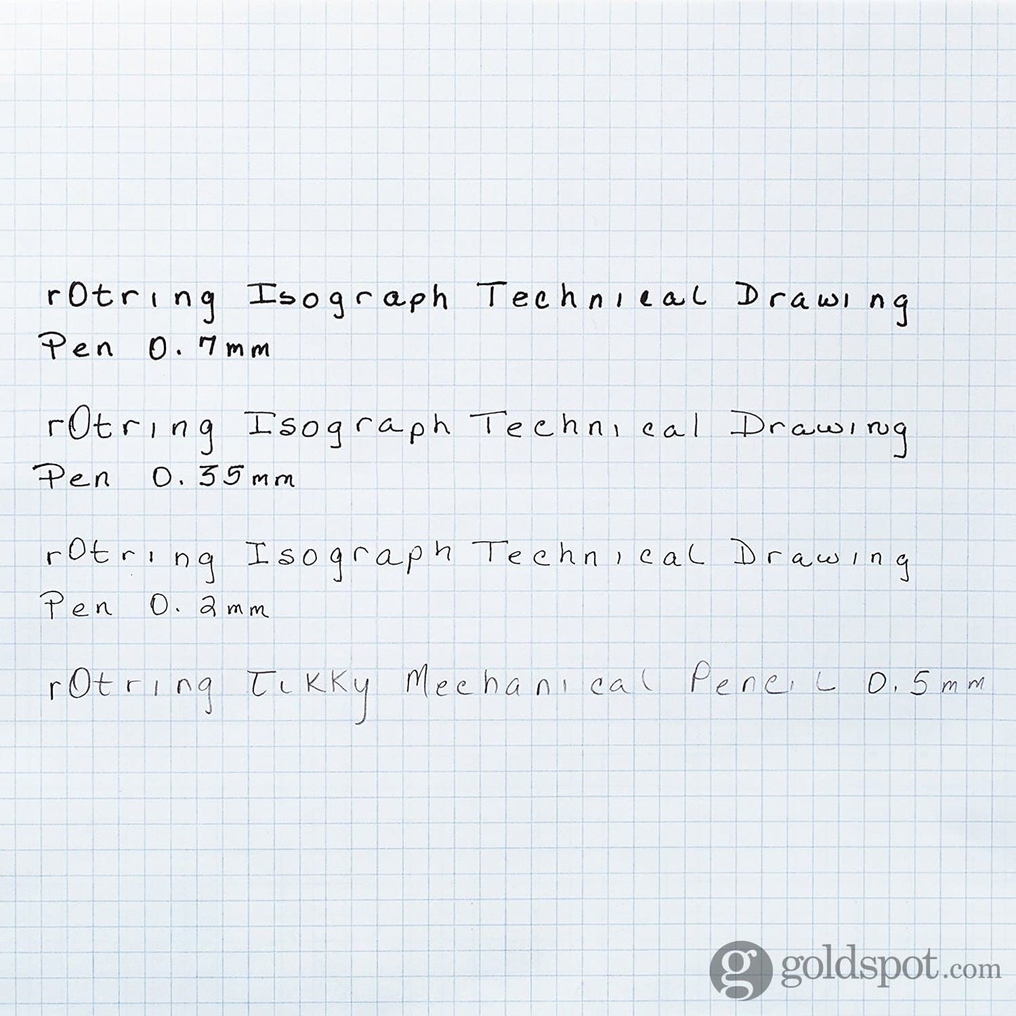 Rotring Isograph Technical College Drawing Pens (0.20 - 0.70 mm) - Set of 3 Drawing Pen