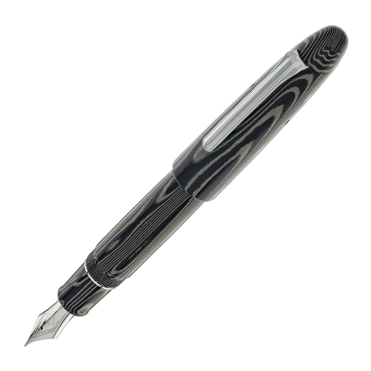 Sailor 1911 King of Pens Fountain Pen in Ebonite ’Tenacious Tabby’ - 21K Gold Fountain Pen