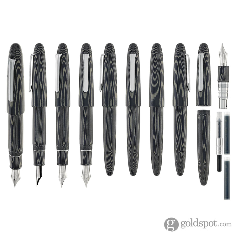 Sailor 1911 King of Pens Fountain Pen in Ebonite ’Tenacious Tabby’ - 21K Gold Fountain Pen