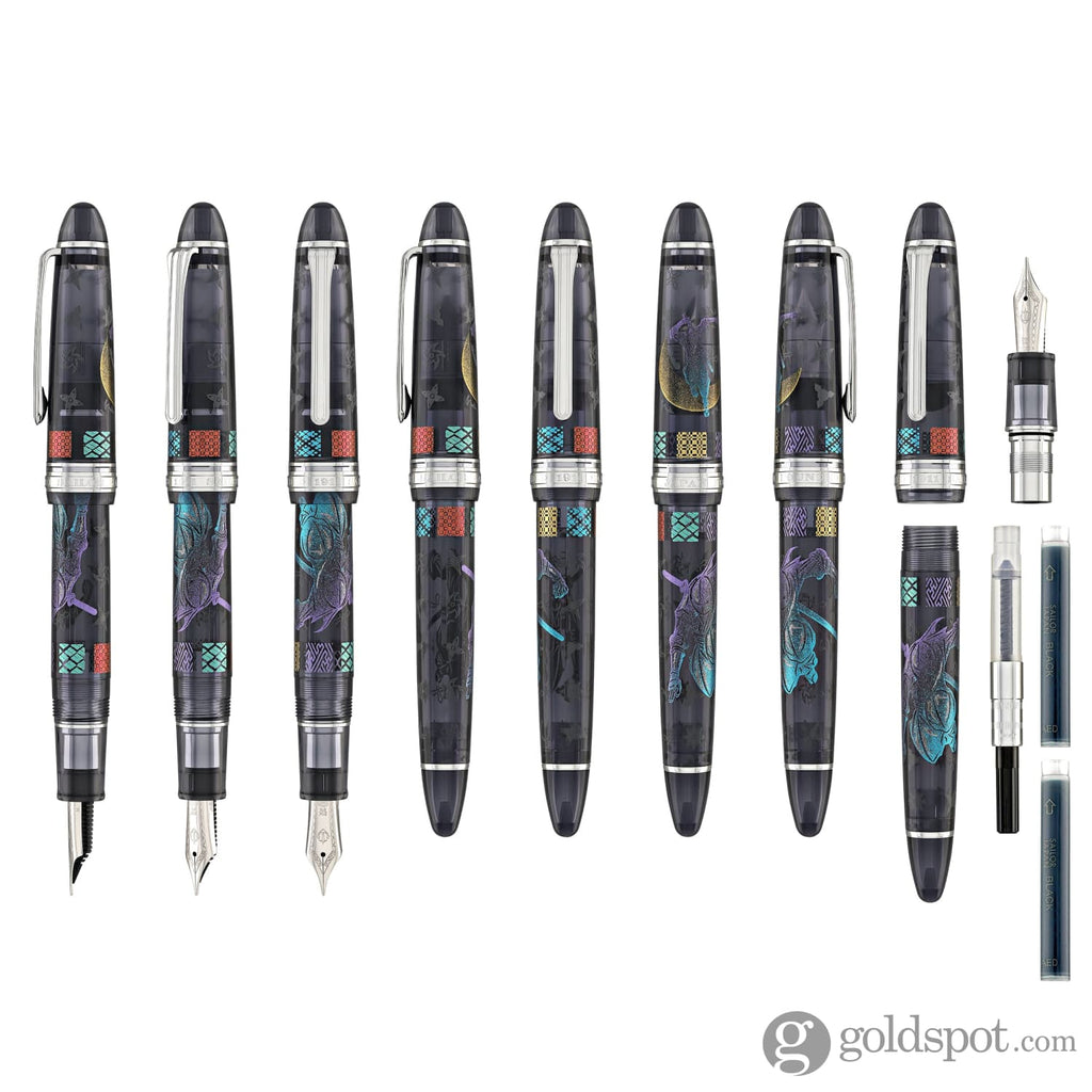 Sailor 1911 Large Ninja Fountain Pen in Tsuki with Silver Trim - 21kt ...