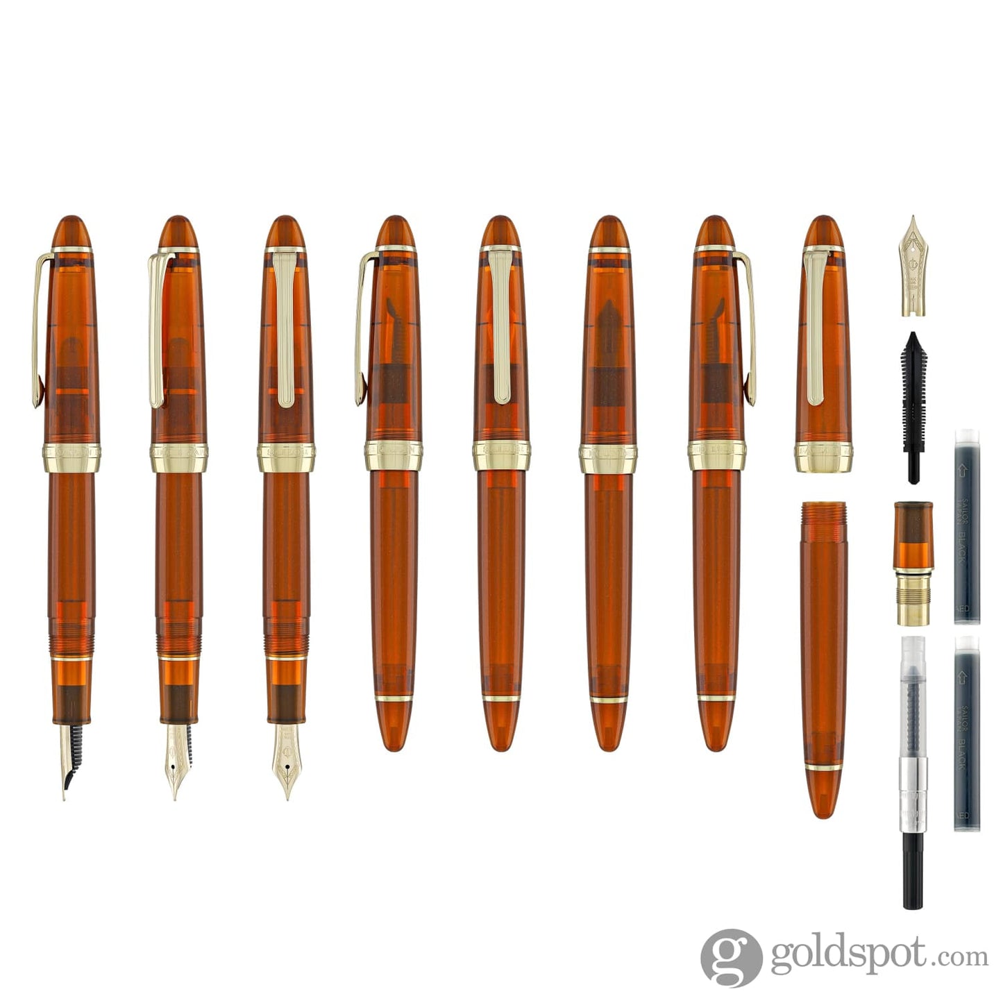 Sailor 1911 Standard Fountain Pen in Fried Egg Jellyfish (Orange) - 14kt Gold Nib Fountain Pen