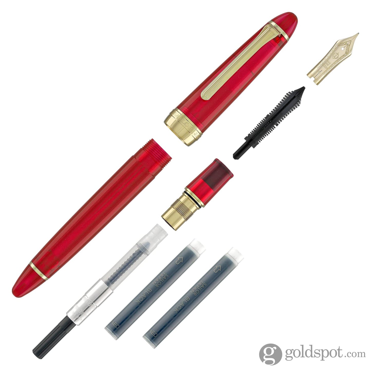 Sailor 1911 Standard Fountain Pen in Japanese Sea Nettle Jellyfish (Red) - 14kt Gold Nib Fountain Pen