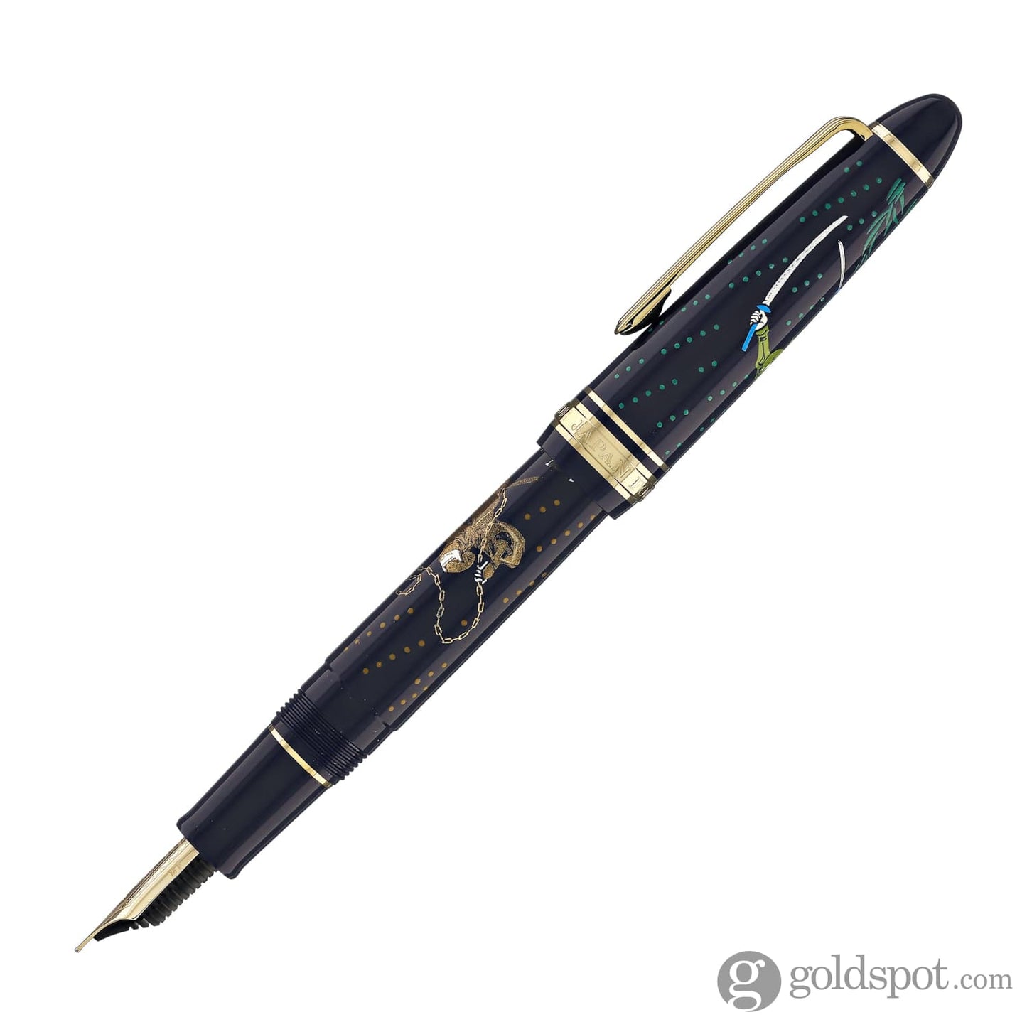 Sailor 1911 Standard Ninja Fountain Pen in Kusarigama with Gold Trim - 14K Gold Fountain Pen