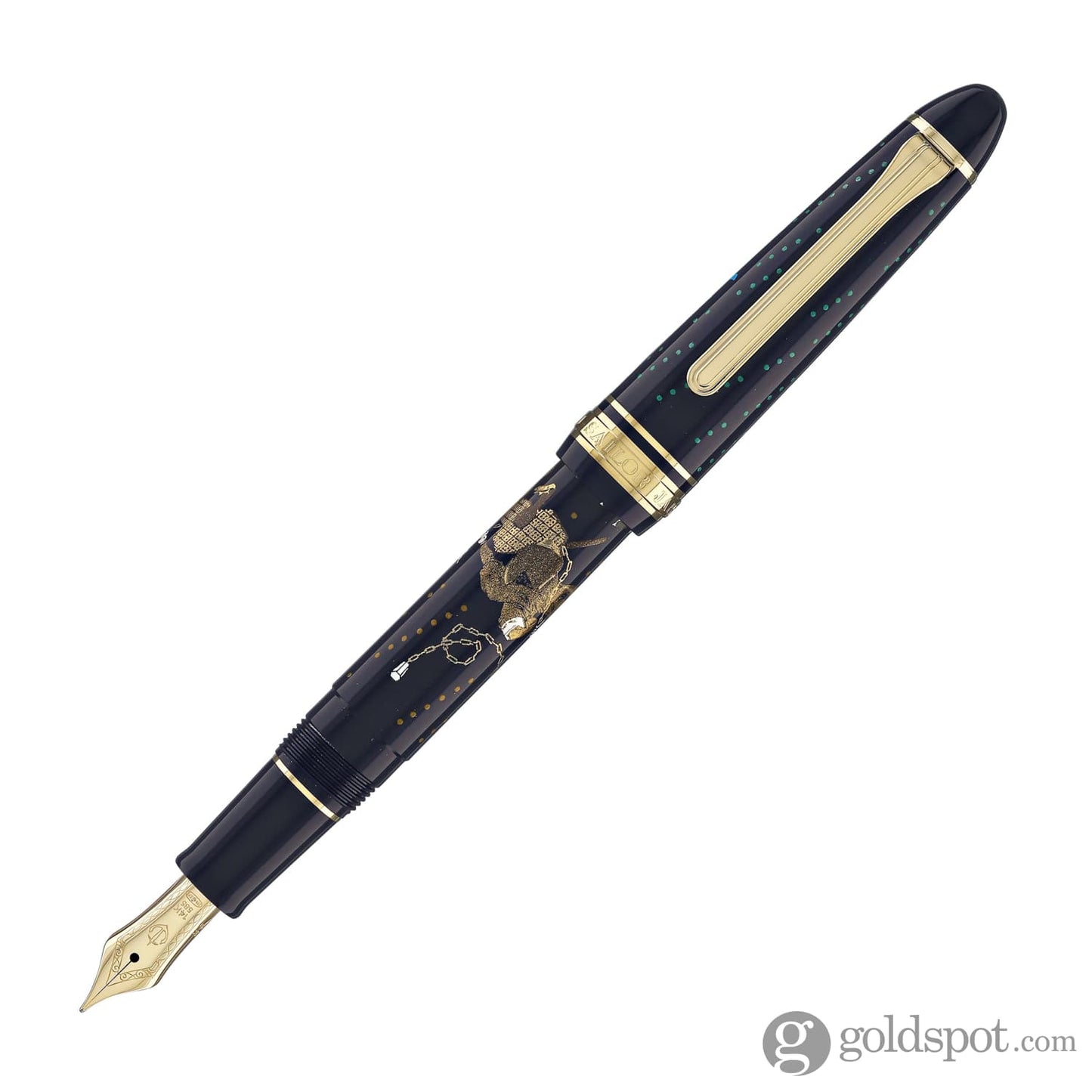 Sailor 1911 Standard Ninja Fountain Pen in Kusarigama with Gold Trim - 14K Gold Fountain Pen